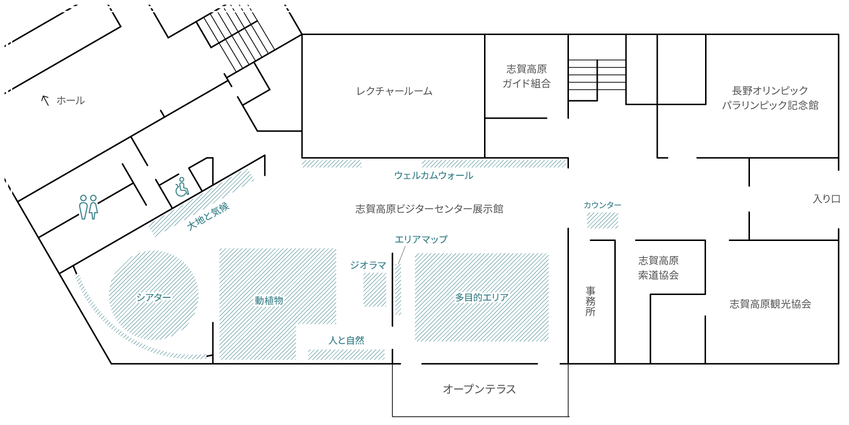 ビジターセンター館内図
