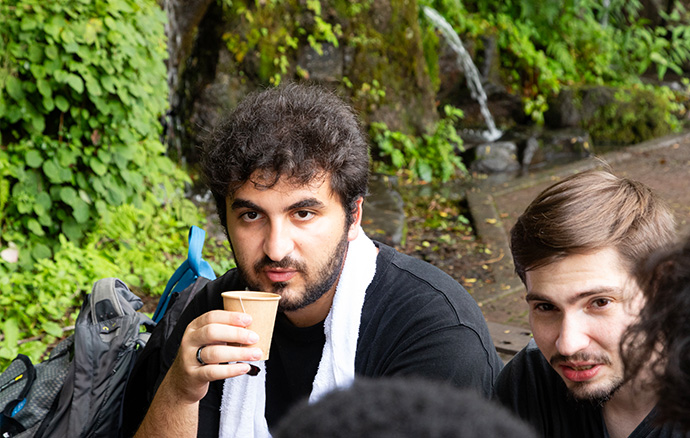 picture:Shiga Kogen's spring water imparts a refreshing coolness.