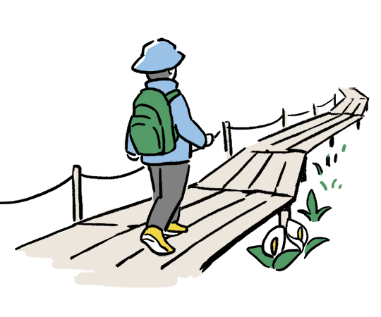 イメージ：道を外れて歩かないで