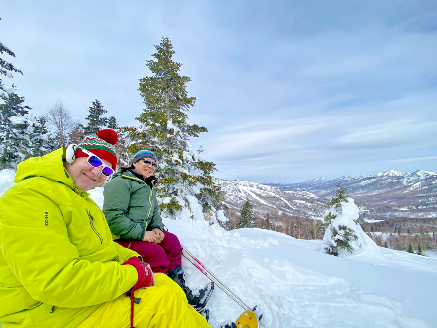 楽々山頂スノーシューガイド15　Snowshoe Mountain Top Group Tour report