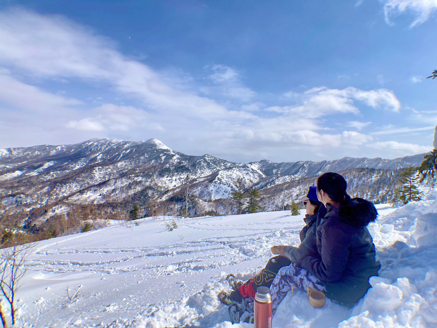 楽々山頂スノーシューガイド18　Snowshoe Mountain Top Group Tour report
