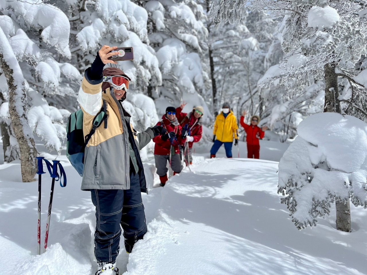 スノーシューガイドツアー49/Snowshoe Tour report49